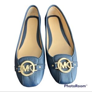 Michael Kors Fulton Flats size 10 navy blue